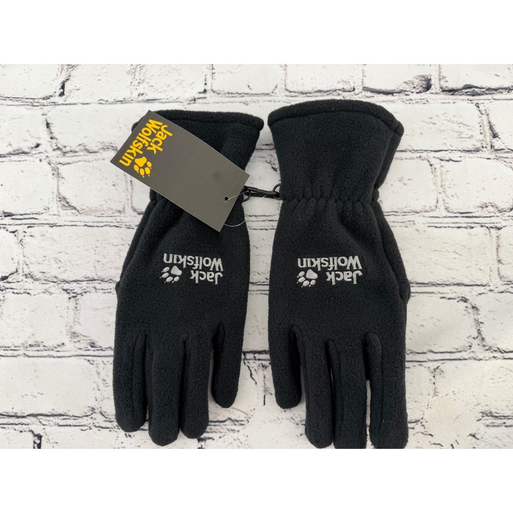 NEW Jack Wolfskin Artist Glove Black Fleece‎ Unisex Small 1900871-6000002
